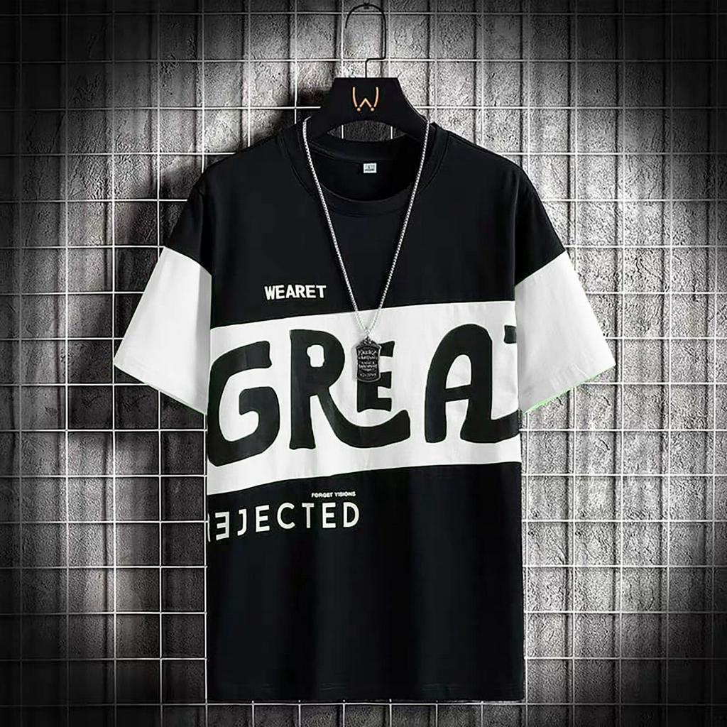 Baju Atasan Kaos Distro Great Pria Lengan Pendek Original Kasual