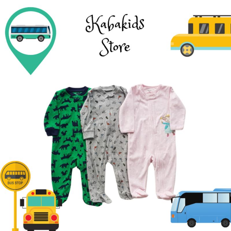 Carteer Sleepsuit Baby Original Panjang Cowok Cewek Usia 1 sd 5 Tahun Baju Bayi KBS