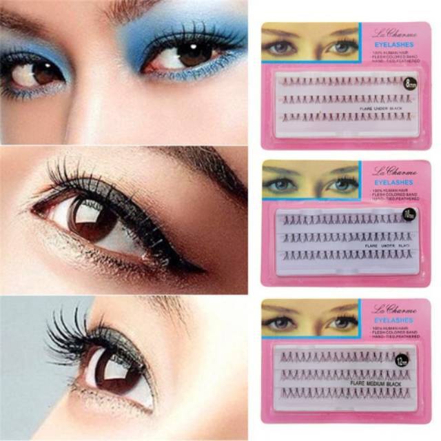 Bulu Mata Tanam 60pcs Eyelash Extension Individual False