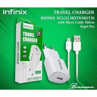 (ba) TC / Travel Charger Infinix Original 99% 2.0A Micro USB &amp; Type C