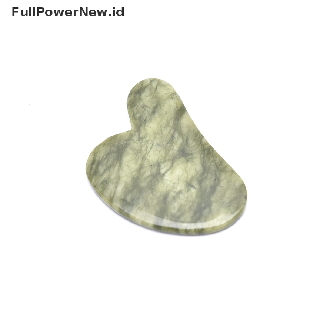 [Full] Natural Green Jade Stone Gua sha Massage Tool for face GuaSha Massager Board .