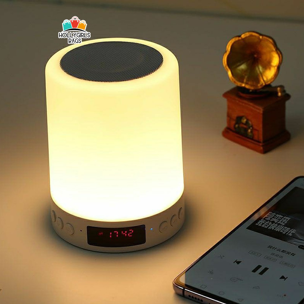 Speaker Bluetooth Tabung Night Lamp Smart Touch RGB S66+