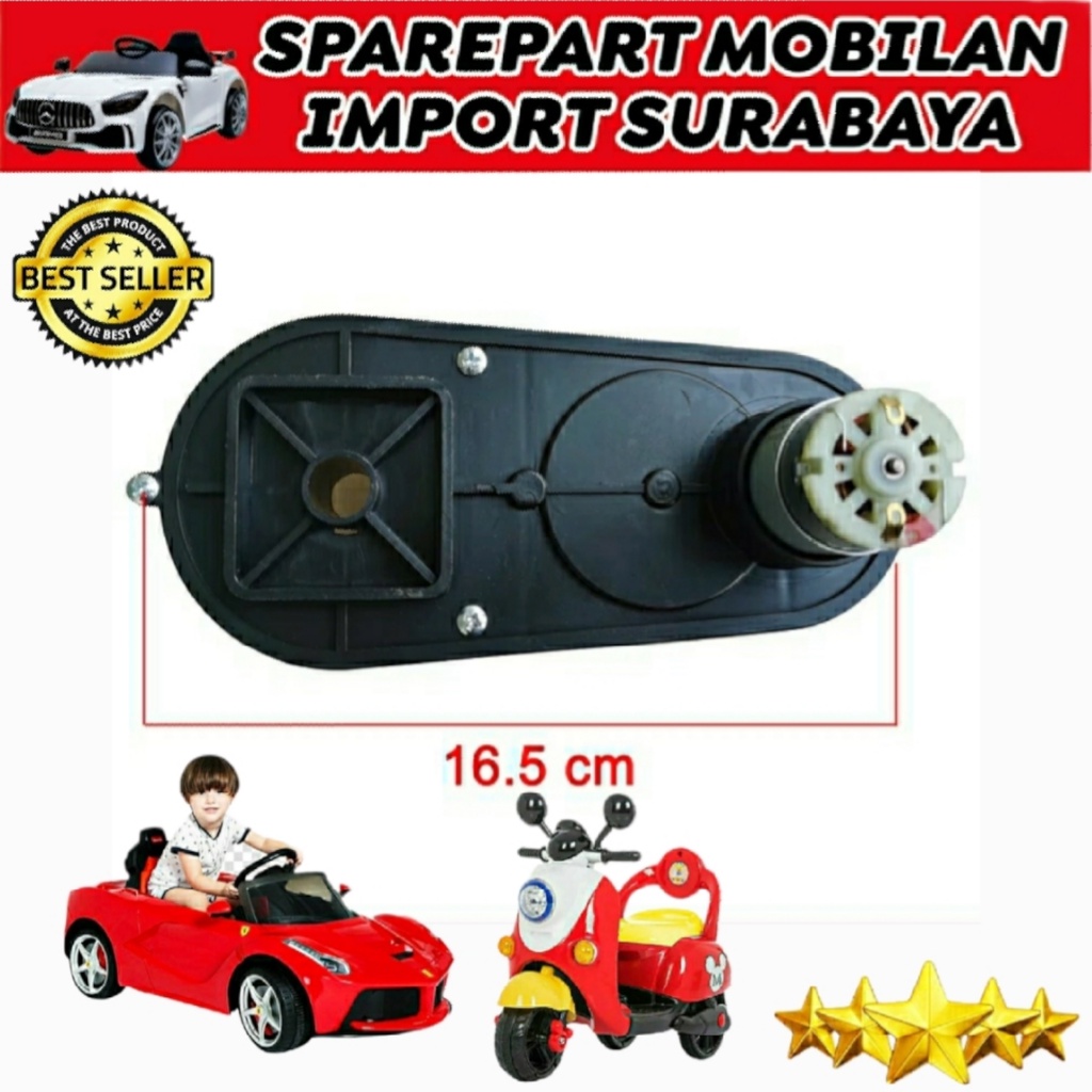 DINAMO GEARBOX 390 SCOOPY NMAX GER BOK MICKEY MOTOR MAINAN ANAK PMB PLIKO YUKITA MOBILAN RC ANAK 12V