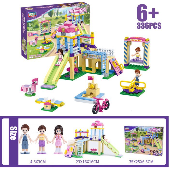 336pc carnival mania Friends LEGO compatible Playground