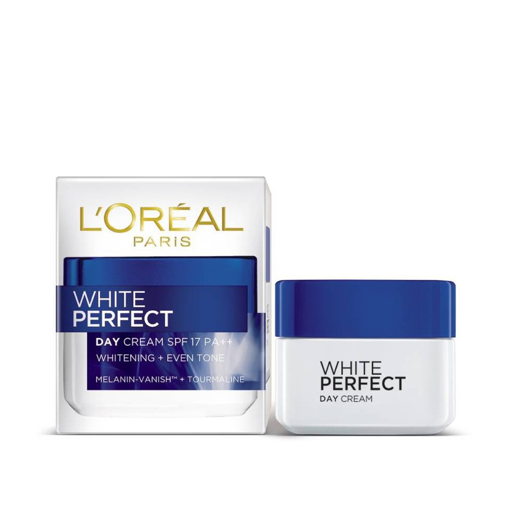 LOreal White Perfect Day Cream SPF 17 PA ++ 20ml / Cream Loreal Pagi /loreal day cream untuk flek
