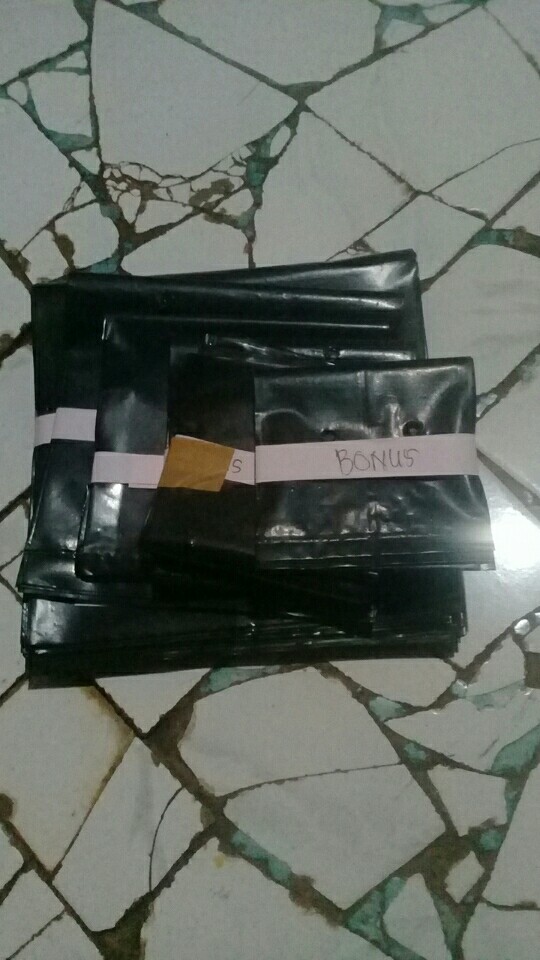 Polybag/ Polibek Tanaman Ukuran 20x20 (uk Lipat 20cmx10cm) Per Lembar [min. Order 5 Lembar]