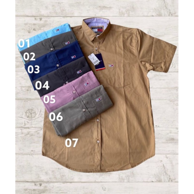 KEMEJA PENDEK PRIA IMPORT ORIGINAL - KEMEJA PRIA LENGAN PENDEK - KEMEJA POLOS PRIA - KEMEJA LENGAN P