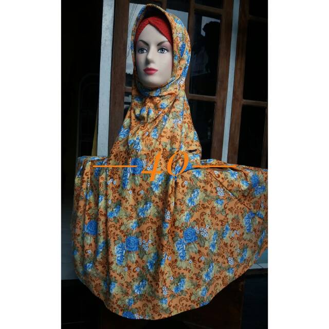 JILBAB MOTIF BUNGA BUNGA JUMBO MURAH