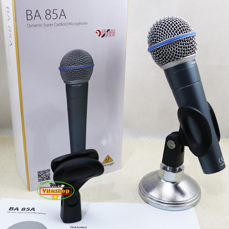 Mic Kabel Behringer BA 85A Microphone Asli Suara Jernih Mik Original