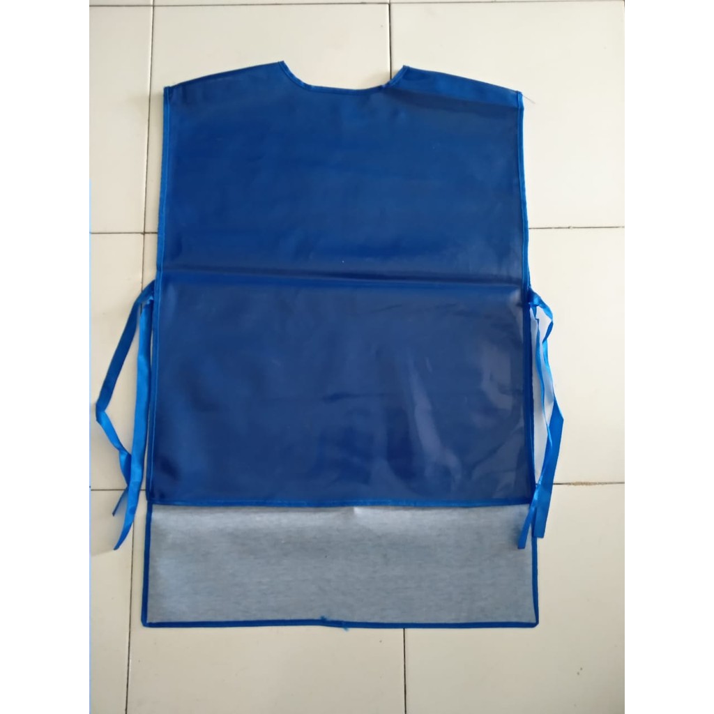 Apron PVC Ponco Tidak Tembus Air warna biru