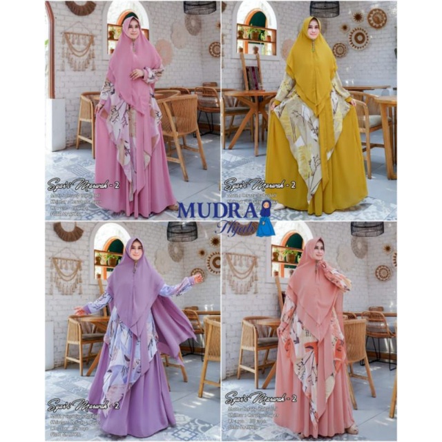 Marwah Syar'i Dress Khimar Ceruty LD 110