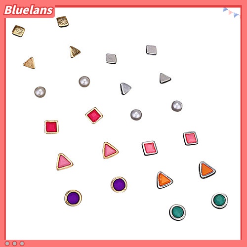 6 Pasang / Set Anting Stud Bentuk Geometris Untuk Wanita