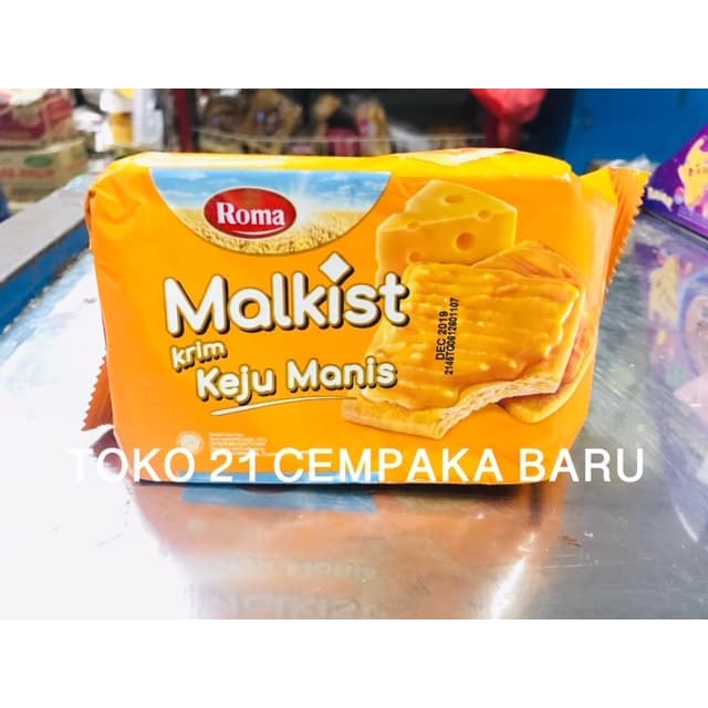 

Roma Malkist Rasa Krim Keju Manis 90 gram | Biskuit Roma Malkist Krakers 90g