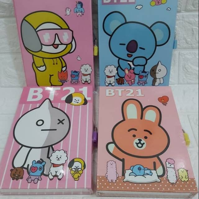 Buku diary gembok BT 21 ukuran besar A5