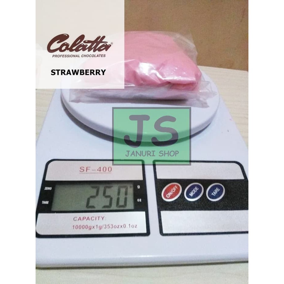 

Strawberry 250 gr Topping Colatta Glaze (repack seal) / topping donat