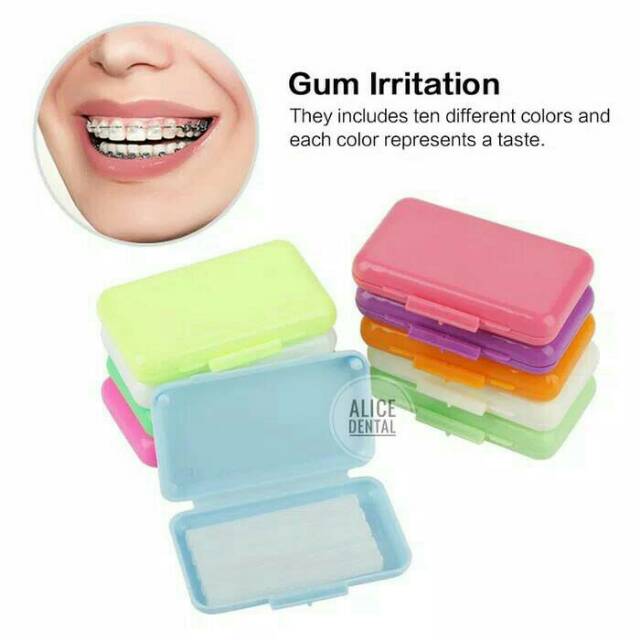 Wax ortho wax dental wax anti sariawan wax behel fruit scent braces orthodontic behel lilin penutup kawat gigi pelindung gusi