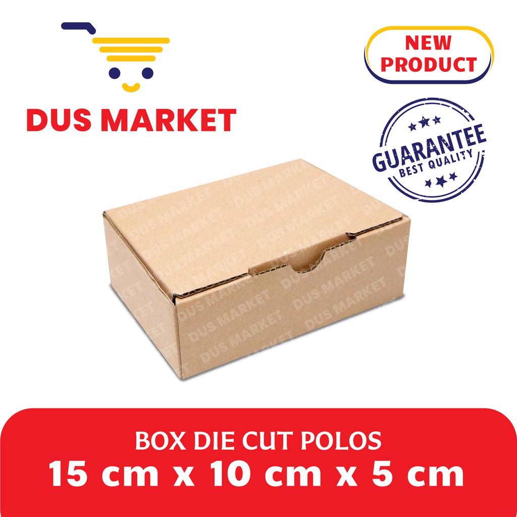 

Kardus Box Karton Die Cut 15X10X5 Polos - Baru - Murah