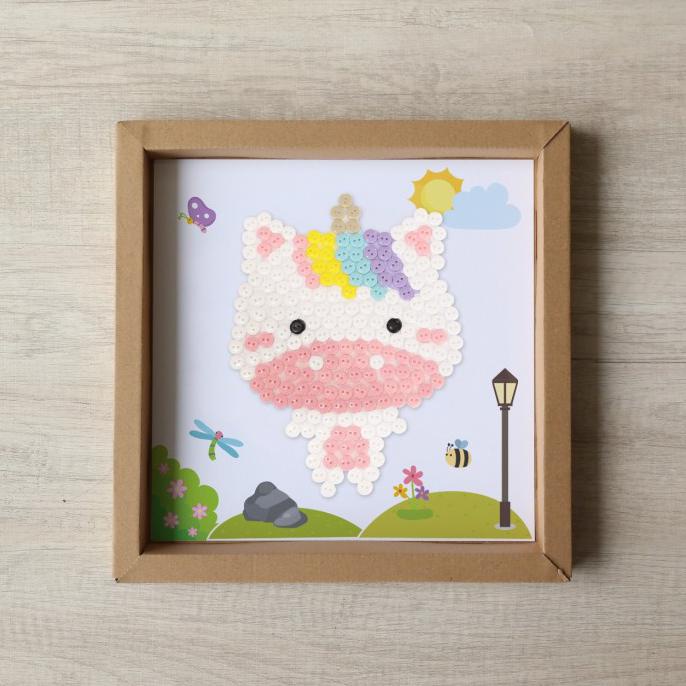 Animal Buttons Painting Craft Kit - DIY - Kerajinan Tangan Anak - Unicorn