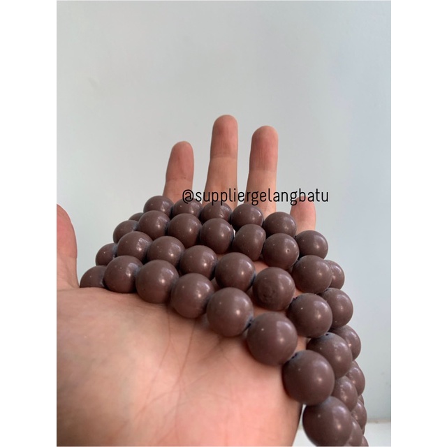 bahan JASPER COKLAT 16mm limited rare kalimantan martapura original