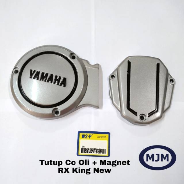 Tutup Crankcase Oli + Magnet RX King Grey List Hitam Th. 2000