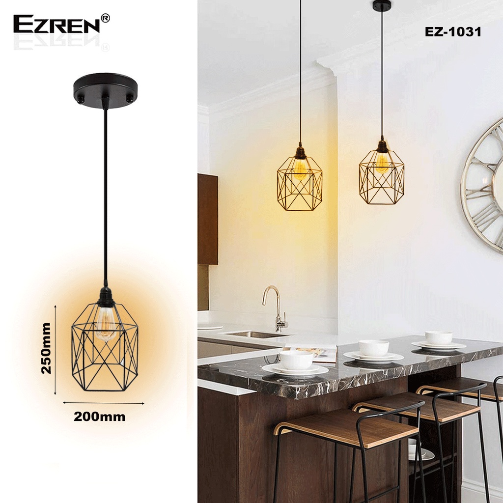 Ezren EZ-1031 Lampu Gantungan Indoor Outdoor Restoran Dekorasi Ruang