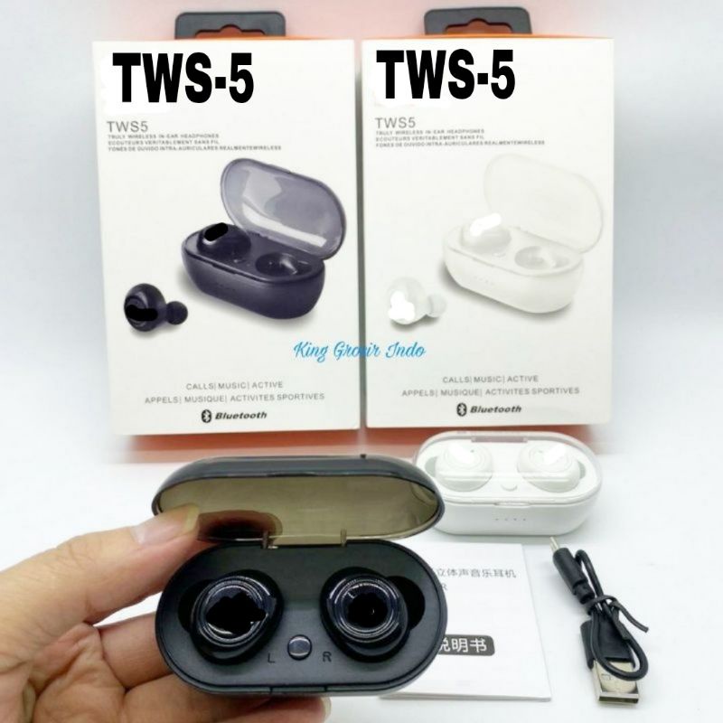 Headset Bluetooth TWS 5 Wireless Earphone TWS 5