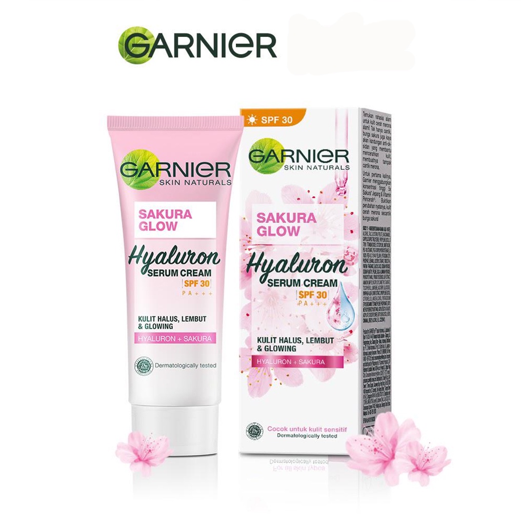 Garnier Sakura Glow Hyaluron Serum Cream UV / Garnier Sakura Glow Hyaluron Serum Cream SPF 30+ / Garnier Sakura White Sleeping Mask Night