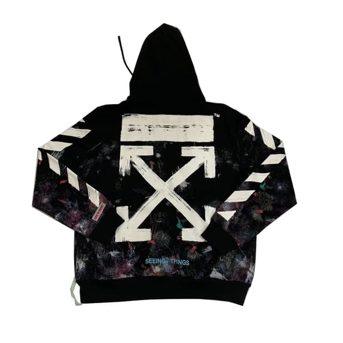 off white brushed hoodie