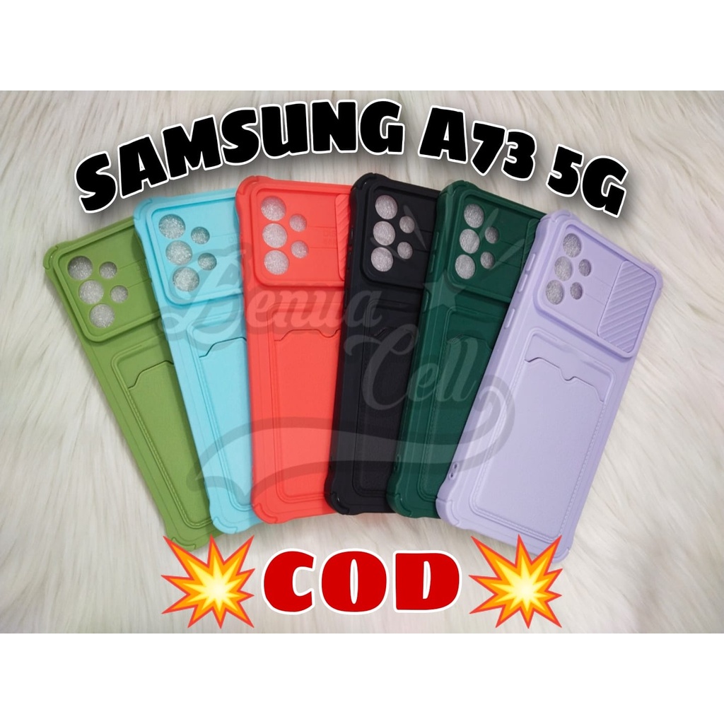 SAMSUNG A53 5G, A73 5G SOFTCASE SLIDING KAMERA SLOT CARD CASE SLIDE CAMERA + SLOT CARD - BC