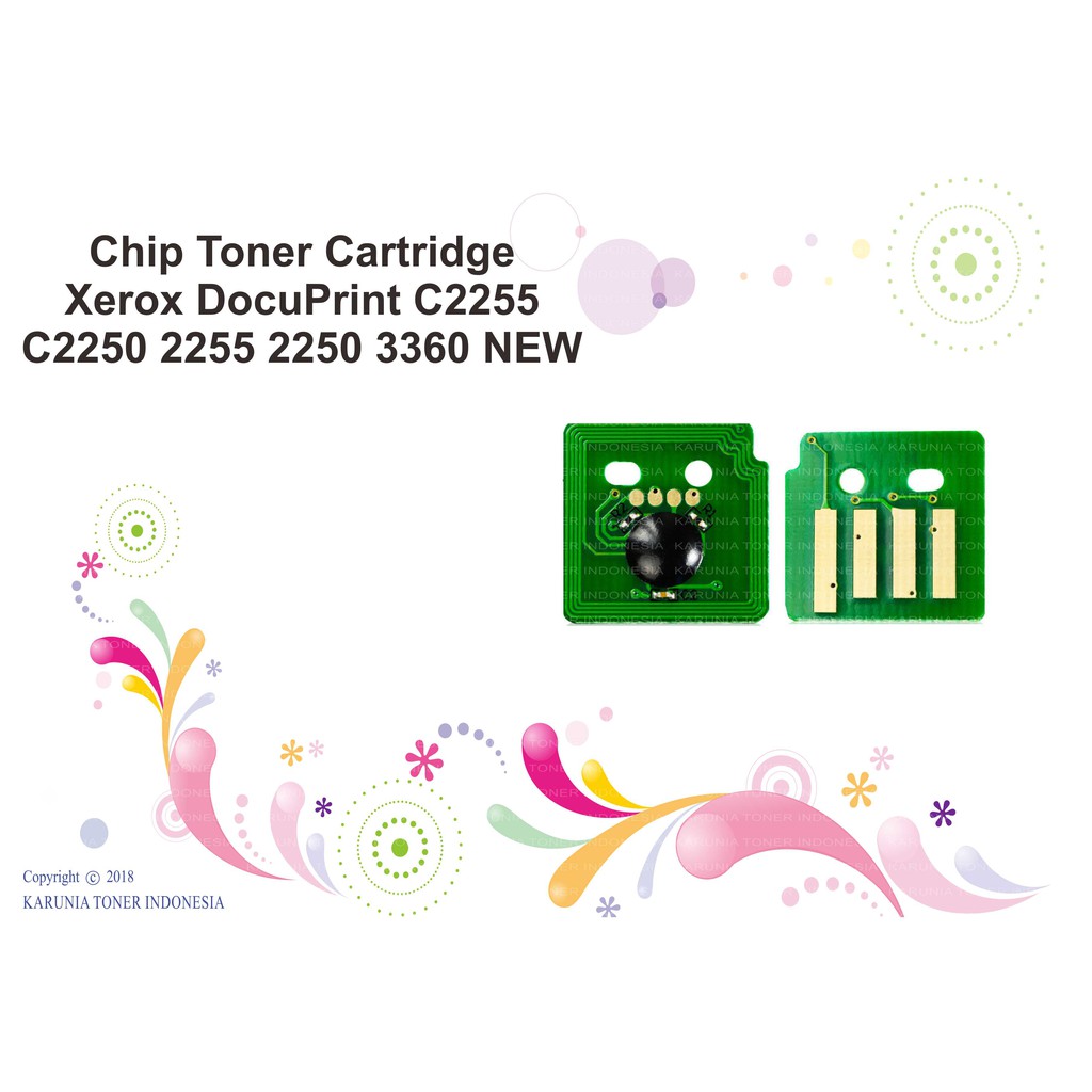 Chip Toner Cartridge Xerox DocuPrint C2255 C2250 2255 2250 3360 NEW