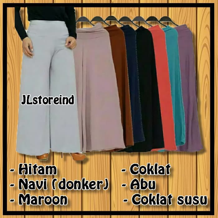 Celana Kulot Jersey Wanita (Jumbo)