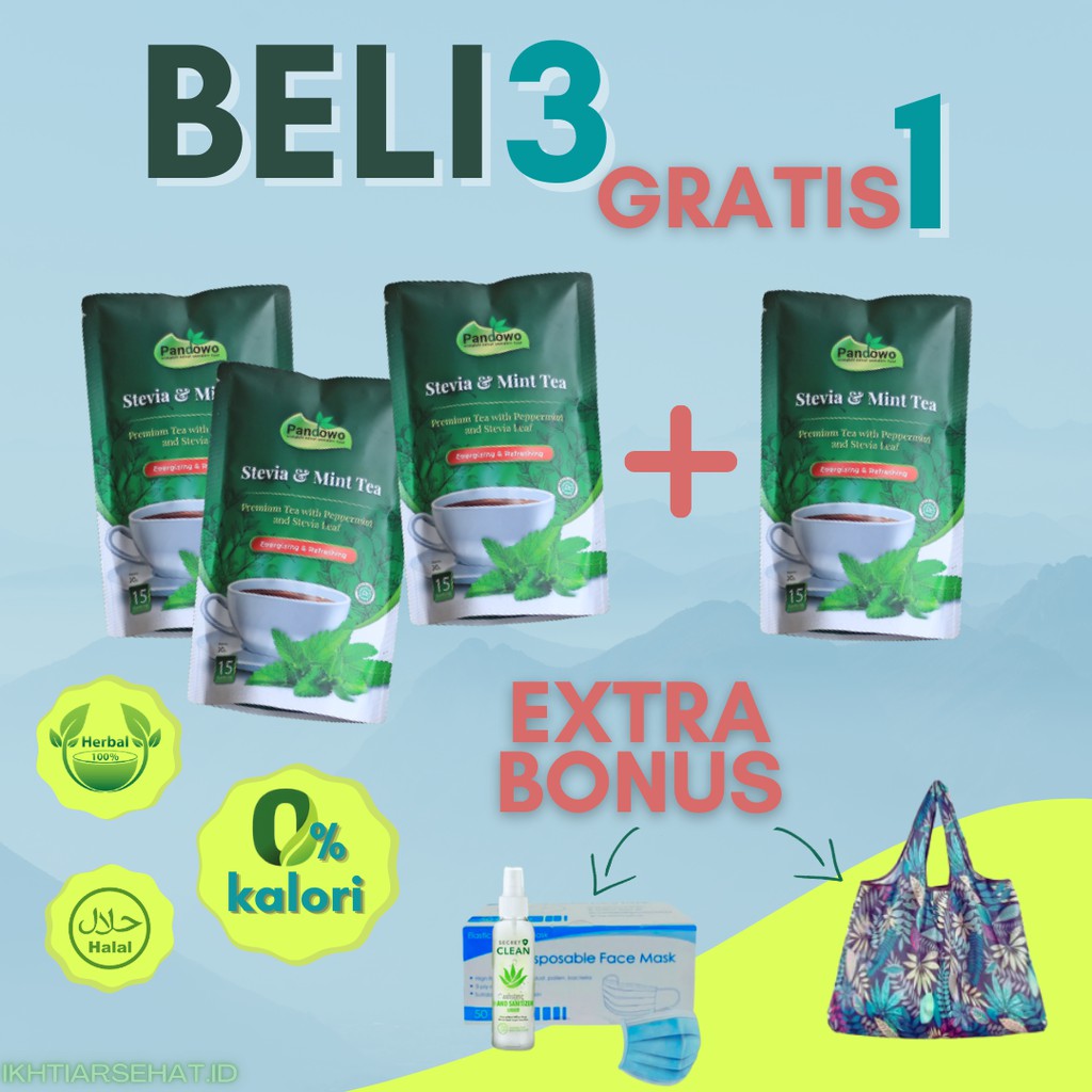

COD Teh Daun Mint dan Stevia Kontrol Gula Darah Pemanis Alami Penderita Diabetes Sinus Nol Kalori