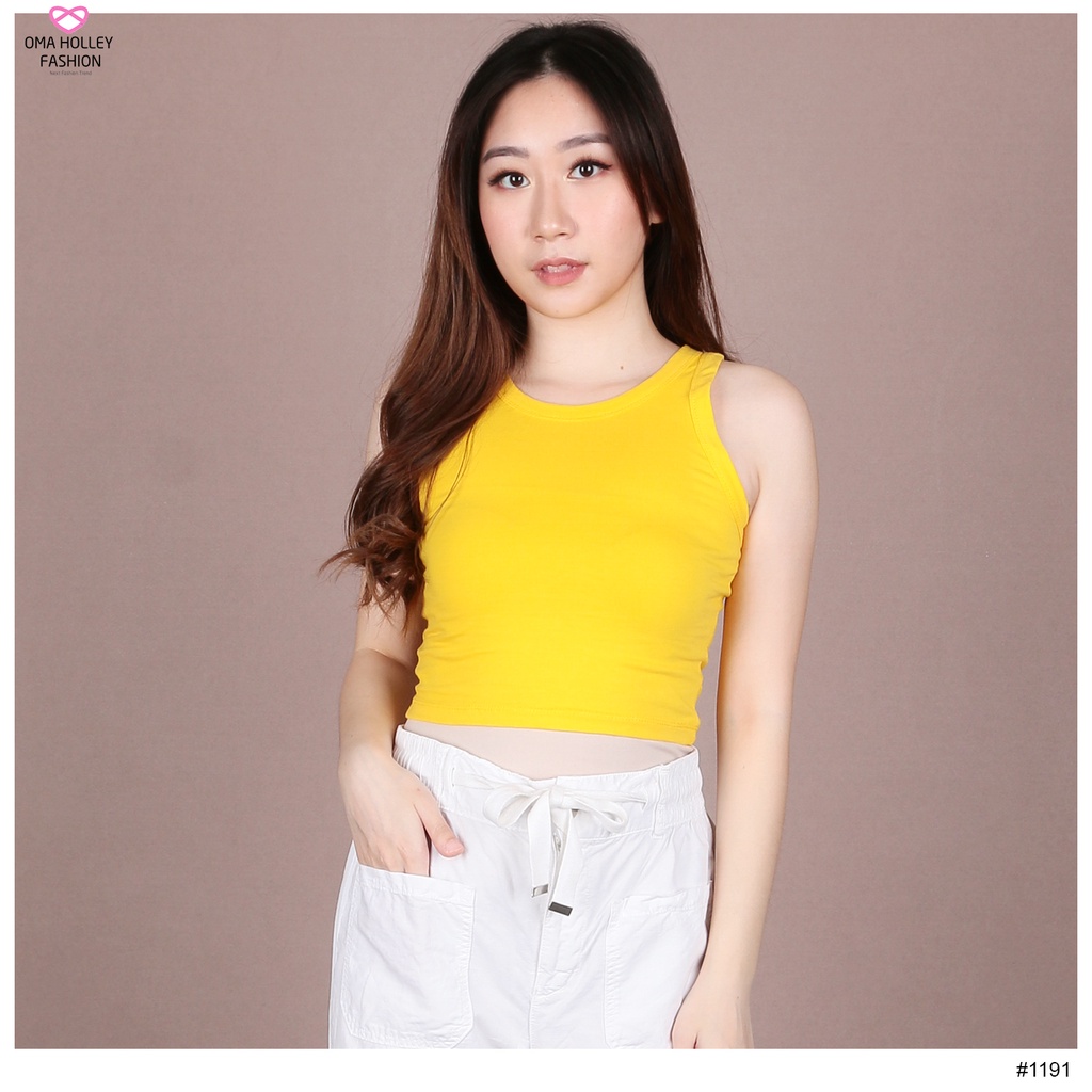 (COD) OH Fashion Ashley Tanktop Crop Satu #1191/#1227