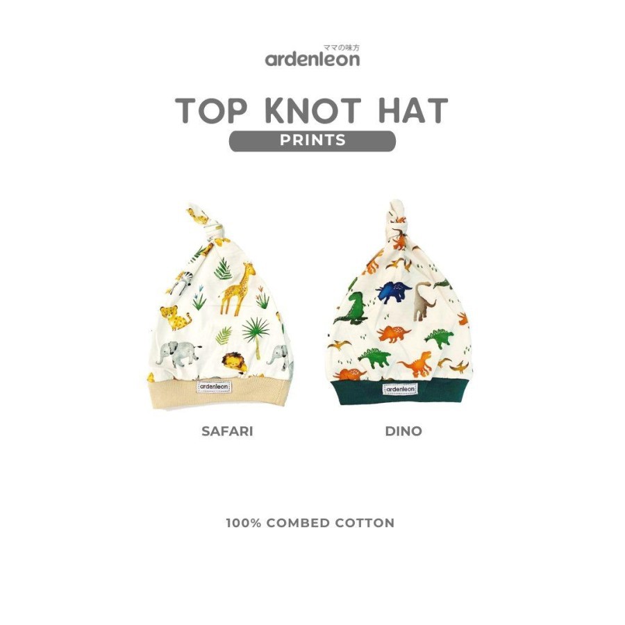 Ardenleon Prints Top Knot Hat / Topi Bayi / Kupluk Bayi (Tersedia Varian Motif)