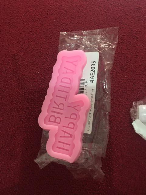 Happy Birthday Silicone Mold / Cetakan Silikon Happy Birthday
