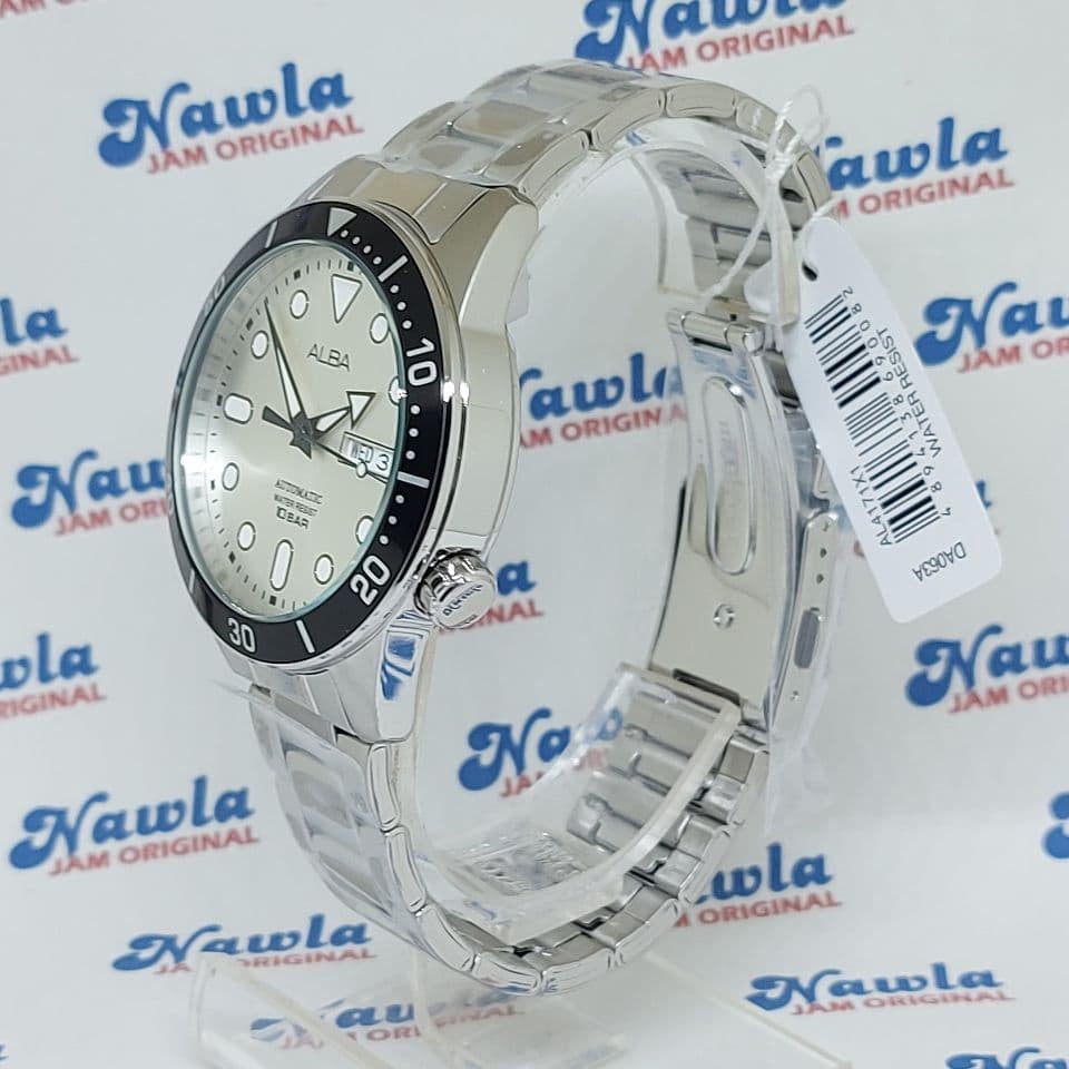 Alba Automatic AL4171X1 Analog Silver Dial - Jam Tangan Pria AL4171