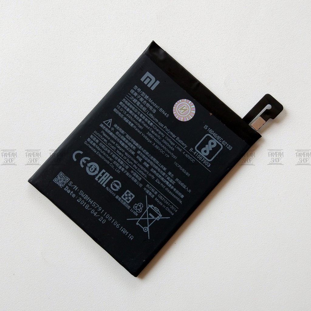 Baterai XiaoMi BN45 Redmi Note 5 Note 5 Pro Original OEM Batre Batrai Xiao Mi Ori BN 45 HP