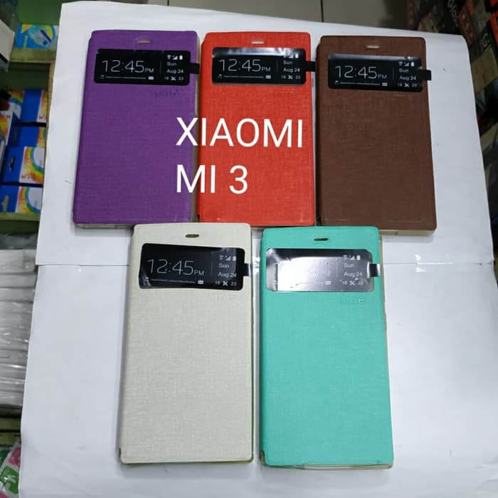 XIAOMI MI 3 sarung flip cover ume/ sarung model buku