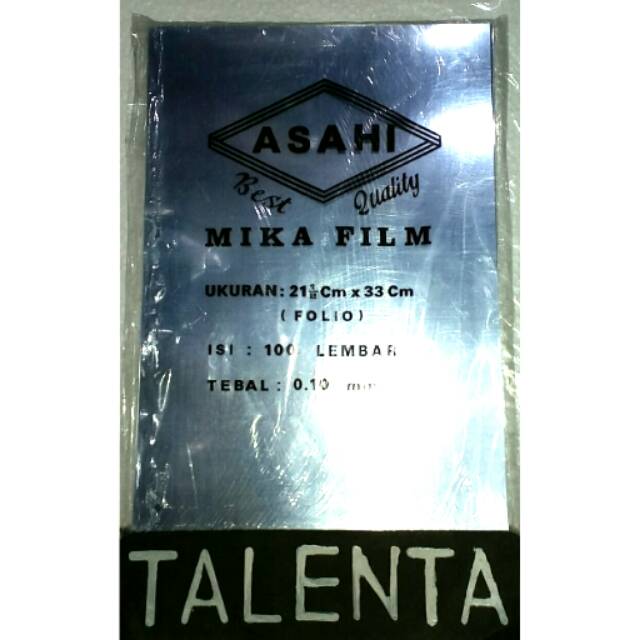 Mika Asahi Cover Jilid Bening A4 / Folio 0.10mm - 100 lembar