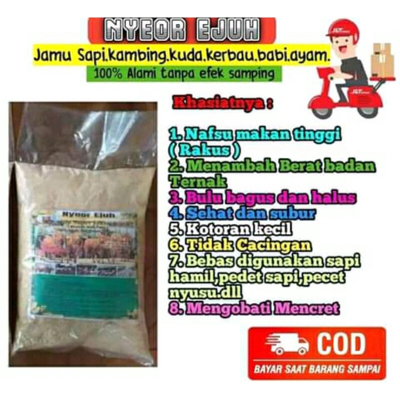 

paket 1kg jamu pelahap dan penggemuk sapi kambing isi 1kg/1000grm