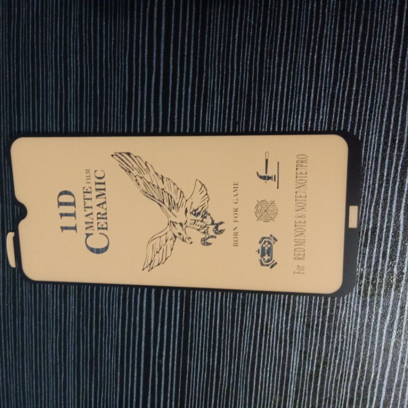 REDMI NOTE 7 TEMPERED GLASS MATE CERAMICS FLIM ANTI PECAH ANTI MINYAK (by TA)
