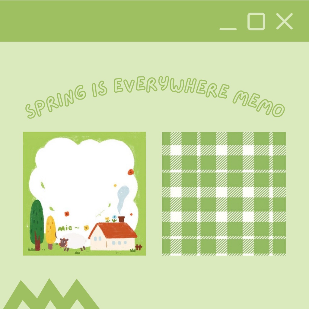 

Memo Pad Colorful Series, Spring is Everywhere Memo