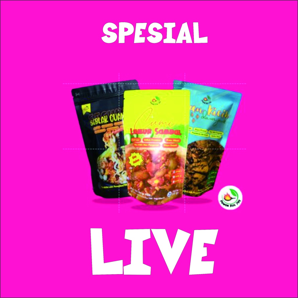 SPESIAL LIVE - Cumi Lumur Sambal / Seblak Cuankie / Ikan Kicik Daun Jeruk - by Pawonkos799 Halal Ped