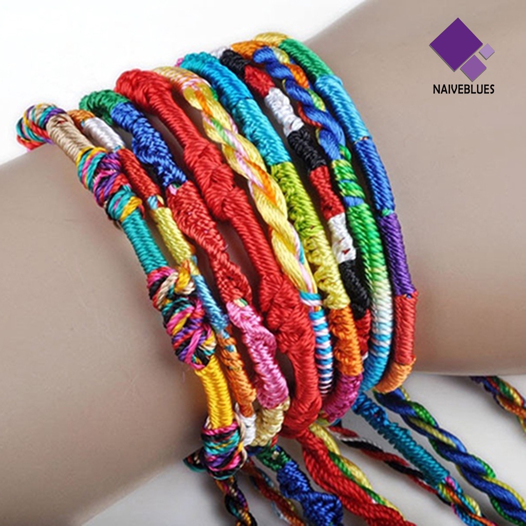 20pcs Gelang Rajut Warna-Warni Untuk Club