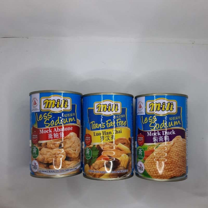 

MILI Mock Duck 280gr / MILI Luo Han Zhai 280gr / MILI Mock Abalone 280gr