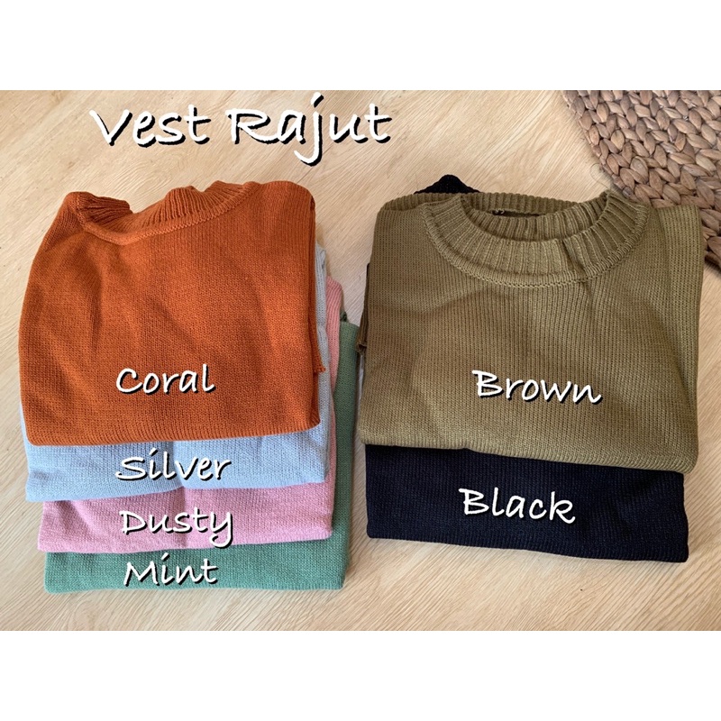 Vest Rajut Tali/Rompi Rajut Tali/Vest knit