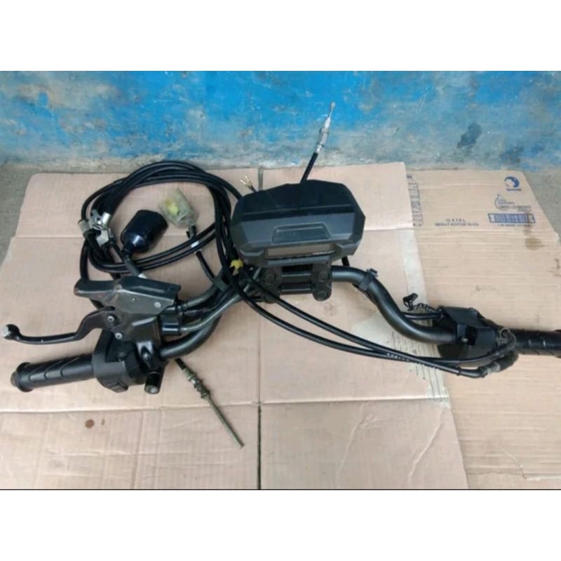 Stang stir fullset dudukan setang speedometer handle kiri saklar kanan kiri Honda Beat street origin
