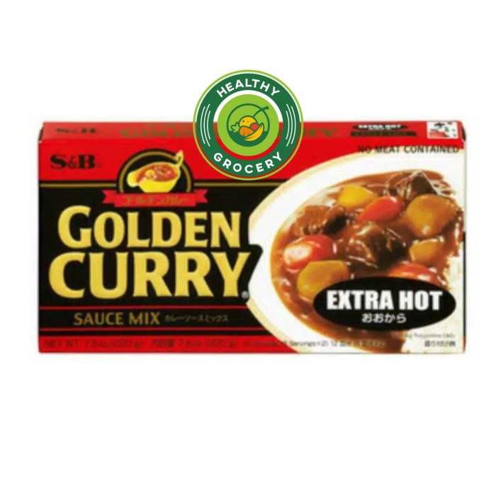 

Terbatas - S&B Golden Curry Extra Hot 220 Gr / Bumbu Kari Jepang Super Pedas