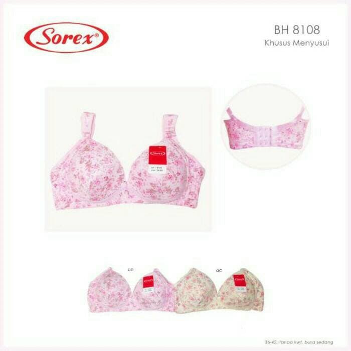 SOREX bra motif bunga 8108