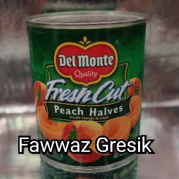 Delmonte / Del monte Peach Halves 825gr Buah kaleng Fresh cut